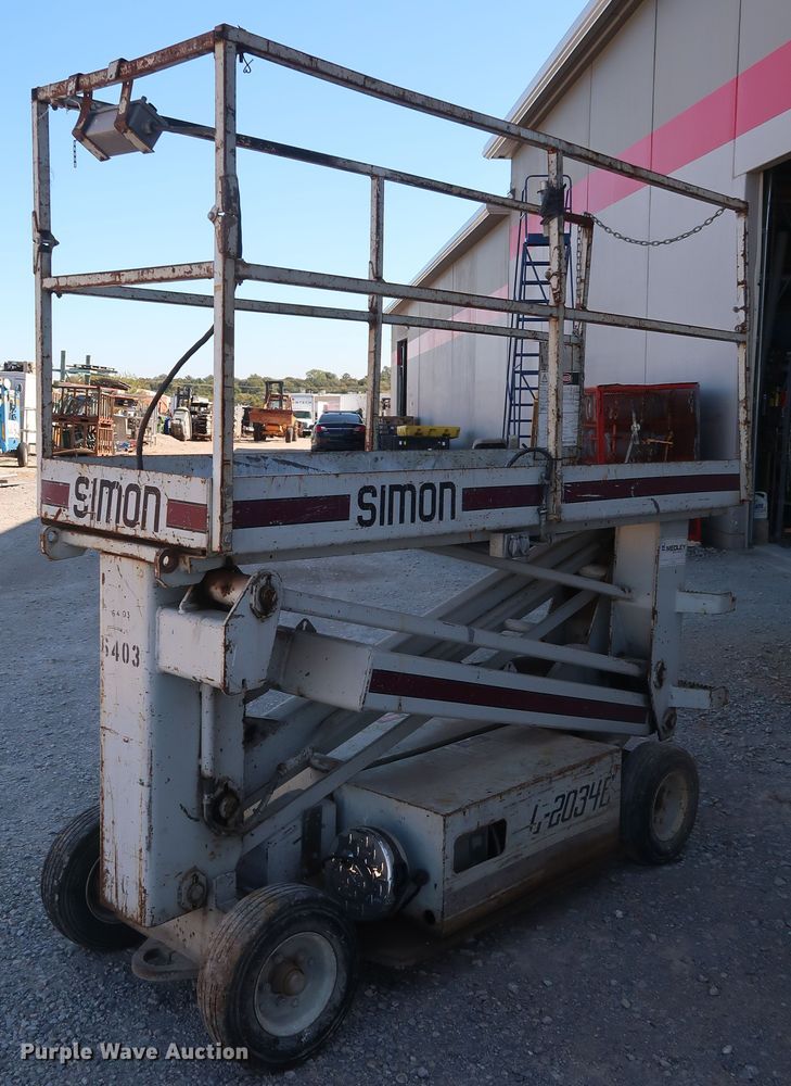 image for item GD9791 2006 Simon L-2034E scissor lift