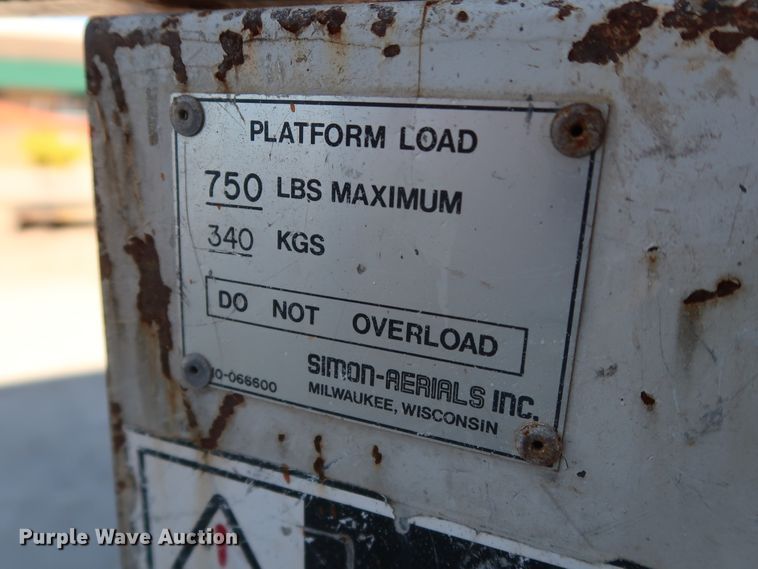 image for item GD9791 2006 Simon L-2034E scissor lift