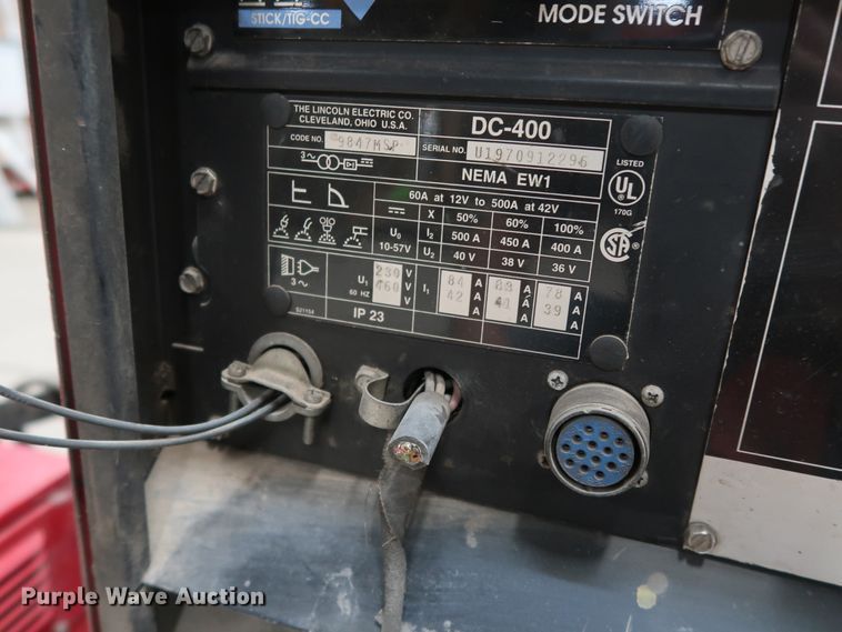 image for item GD9797 Lincoln DC-400 welder