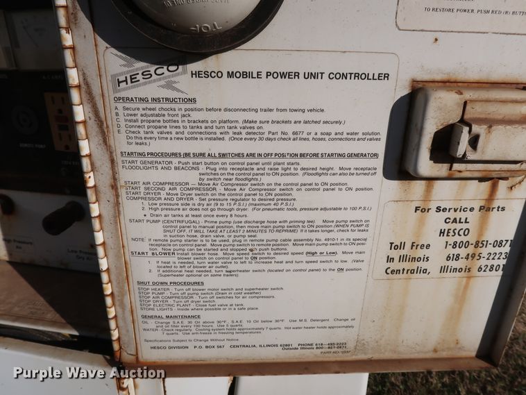 image for item GD9822 1986 Hesco 404007 multi-power unit