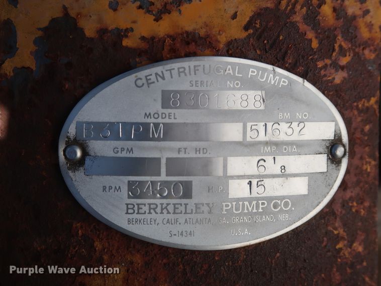 image for item GD9836 (2) Berkeley B3TPM pumps