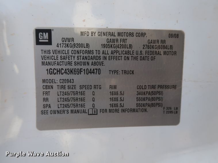 image for item GD9947 2009 Chevrolet Silverado 2500HD LS Crew Cab pickup truck