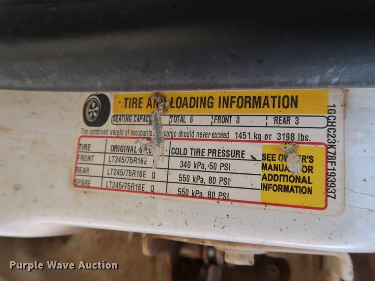 image for item GD9950 2008 Chevrolet Silverado 2500HD LT Crew Cab pickup truck