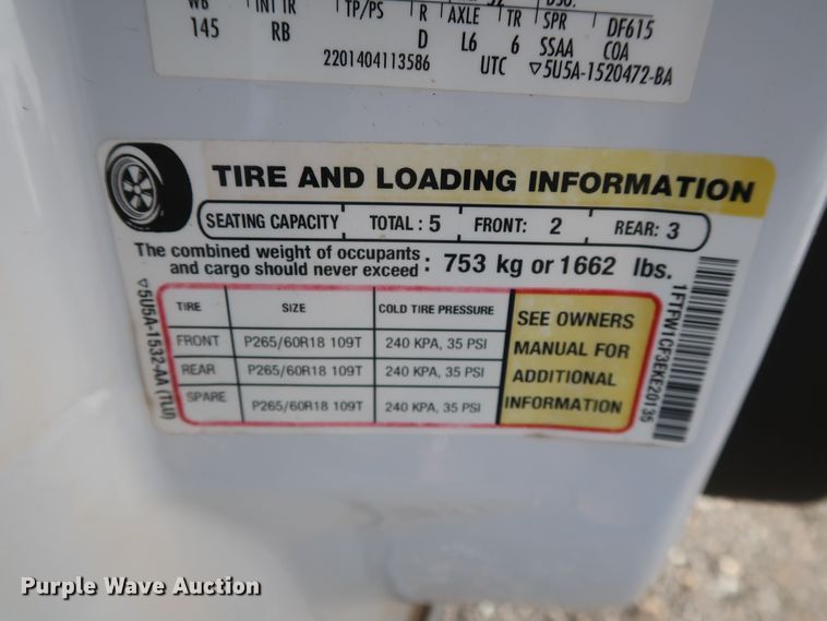 image for item GD9951 2014 Ford F150 FX2 SuperCrew pickup truck