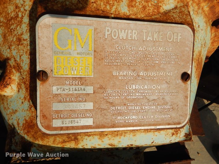 image for item GE9582 Detroit Diesel 671 7.0L six cylinder diesel engine