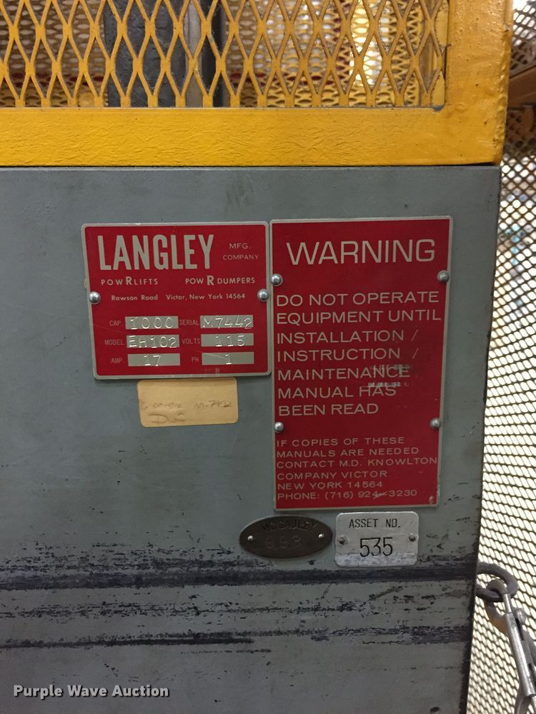 image for item GF9519 Langly PowRLift EH102 lift