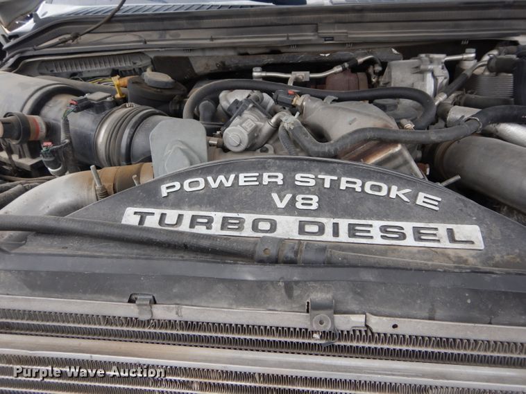 image for item GF9848 2008 Ford F350 XL Super Duty SuperCab utility bed pickup truck