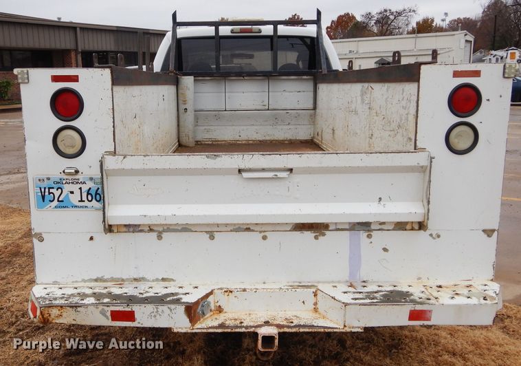 image for item GF9848 2008 Ford F350 XL Super Duty SuperCab utility bed pickup truck