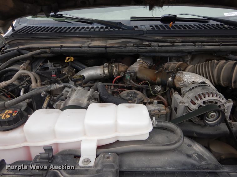 image for item GF9849 2001 Ford F250 Super Duty SuperCab utility bed pickup truck