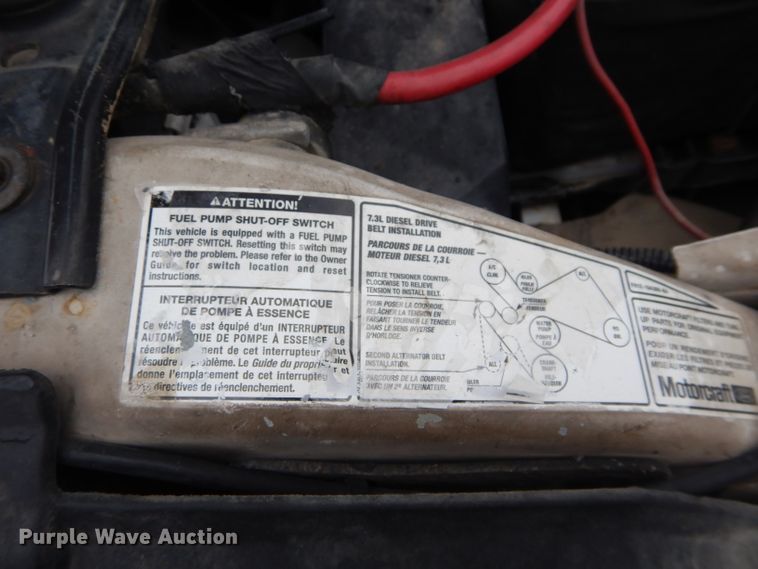 image for item GF9854 2000 Ford F350 Super Duty utility bed pickup truck