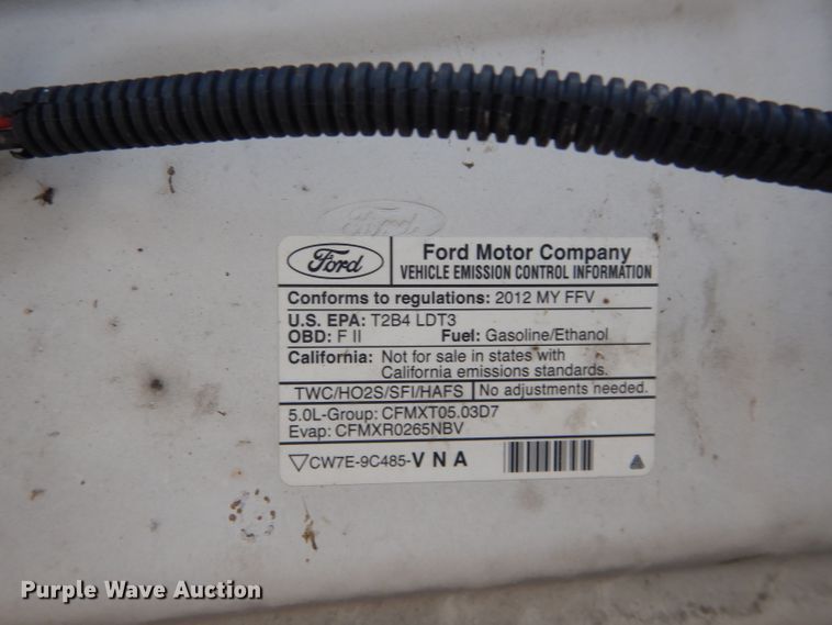 image for item GF9855 2012 Ford F150 SuperCrew pickup truck