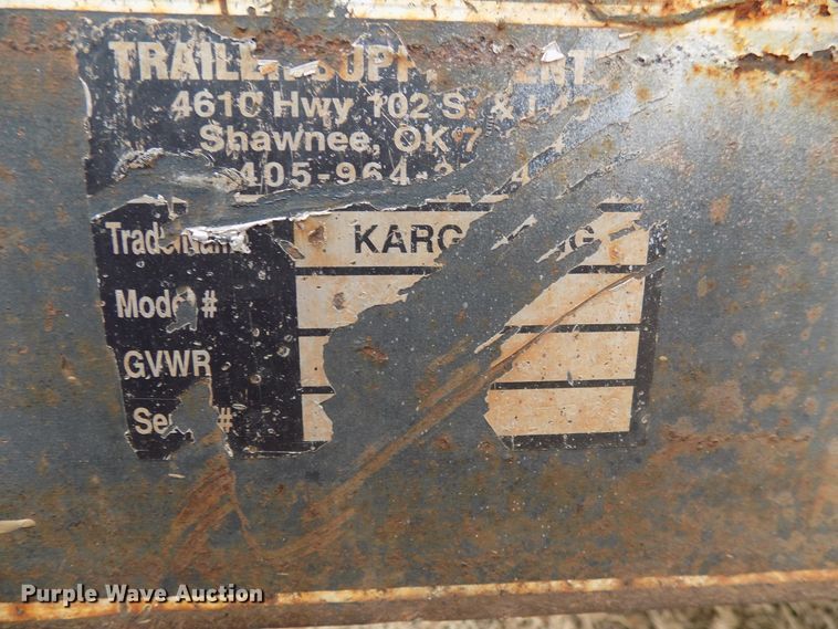 image for item GF9857 2001 Kargo King utility trailer
