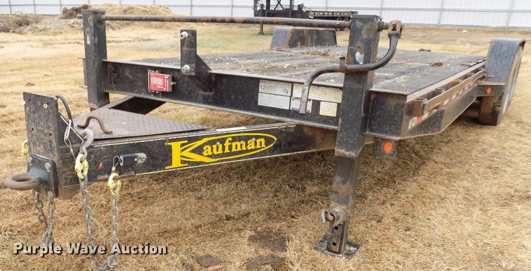 image for item GF9858 2011 Kaufman tilt deck equipment trailer