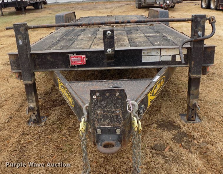 image for item GF9858 2011 Kaufman tilt deck equipment trailer