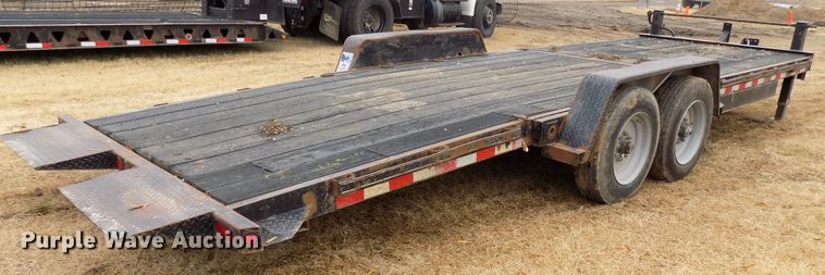 image for item GF9858 2011 Kaufman tilt deck equipment trailer