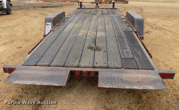 image for item GF9858 2011 Kaufman tilt deck equipment trailer