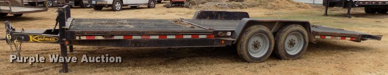 image for item GF9858 2011 Kaufman tilt deck equipment trailer
