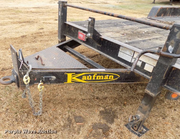 image for item GF9858 2011 Kaufman tilt deck equipment trailer