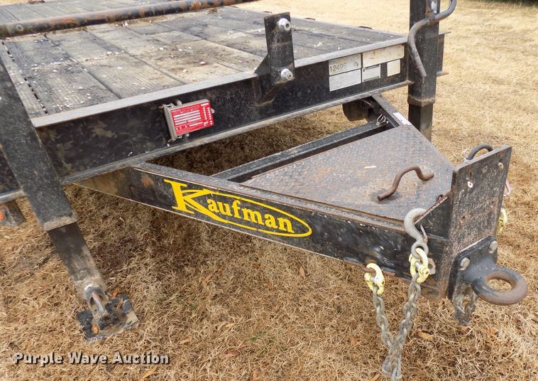 image for item GF9858 2011 Kaufman tilt deck equipment trailer