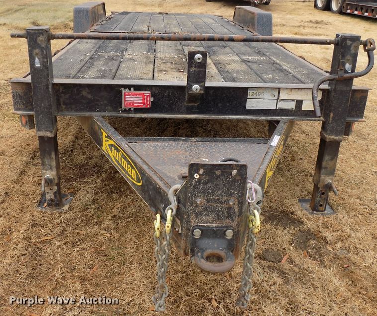 image for item GF9858 2011 Kaufman tilt deck equipment trailer