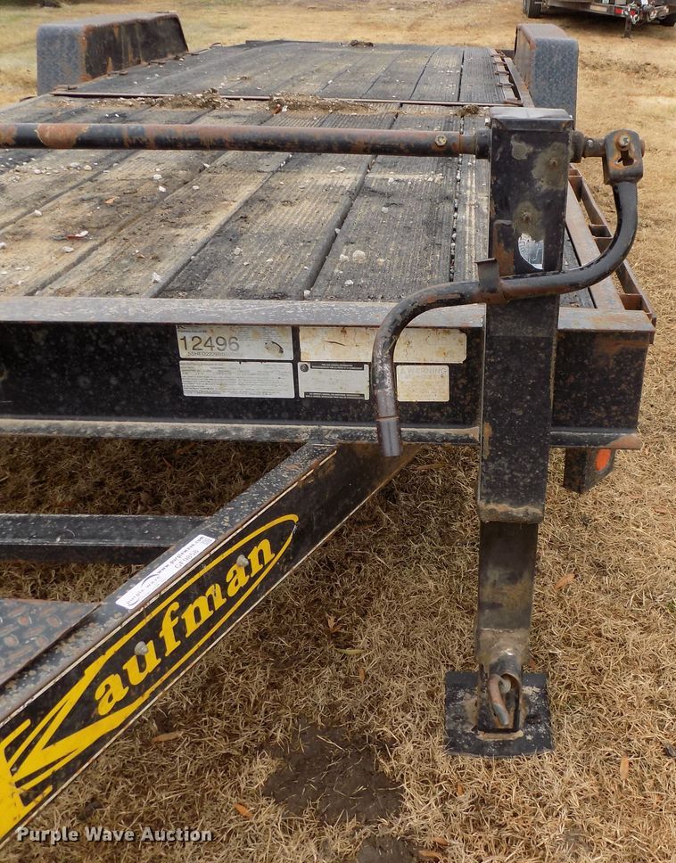 image for item GF9858 2011 Kaufman tilt deck equipment trailer