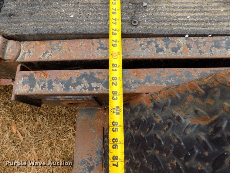 image for item GF9858 2011 Kaufman tilt deck equipment trailer