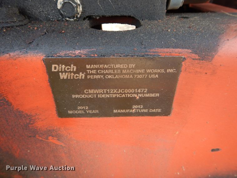 image for item GF9897 2012 Ditch Witch RT12 trencher