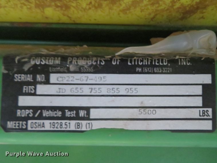 image for item GI9032 1993 John Deere 955 HFWD tractor