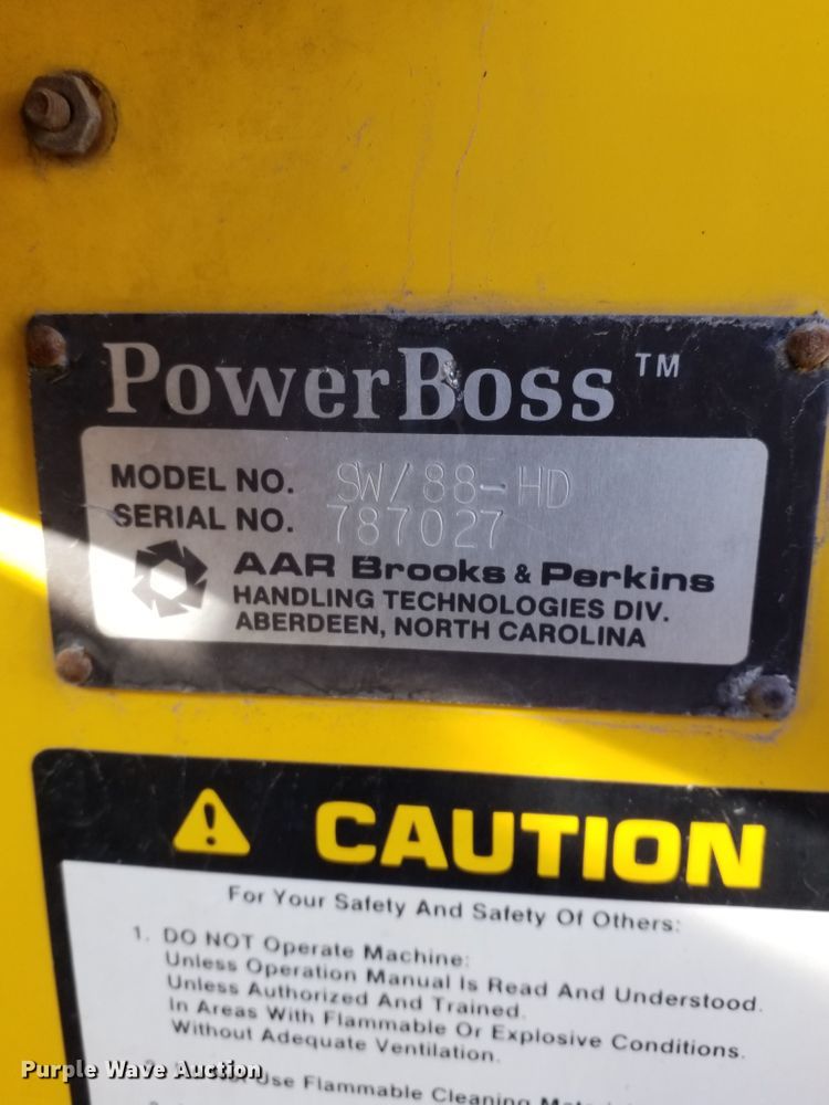 image for item GJ9178 1980 Power Boss SW88 sweeper