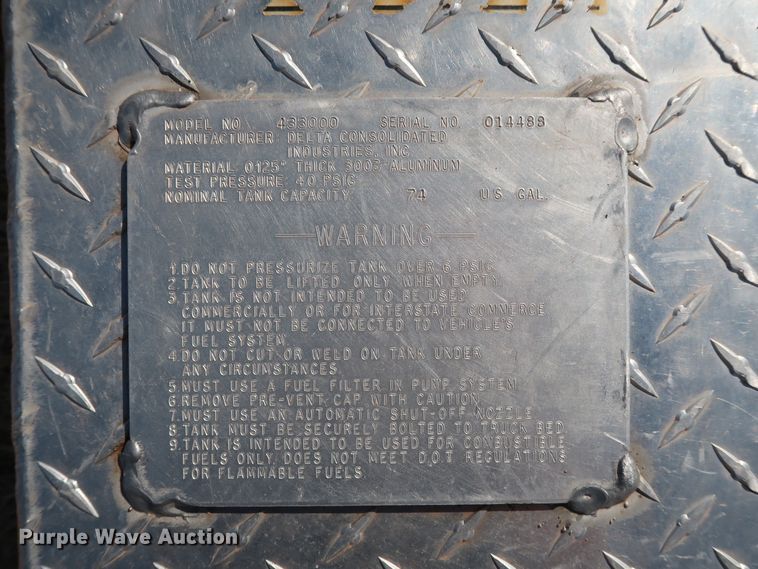 image for item H1220 (4) Delta Consolidated fuel tank/toolboxes