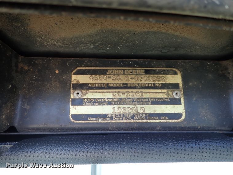 image for item DC3480 1975 John Deere 4630 tractor