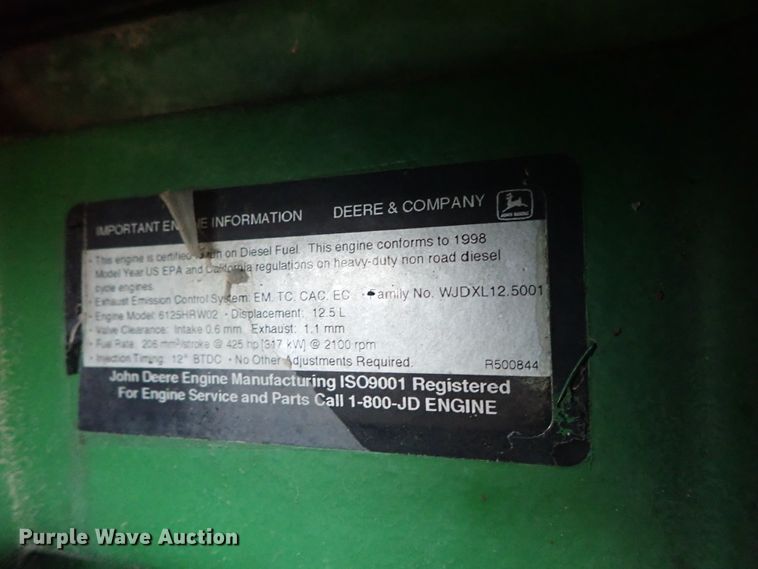 image for item DC3487 1998 John Deere 9400 4WD tractor