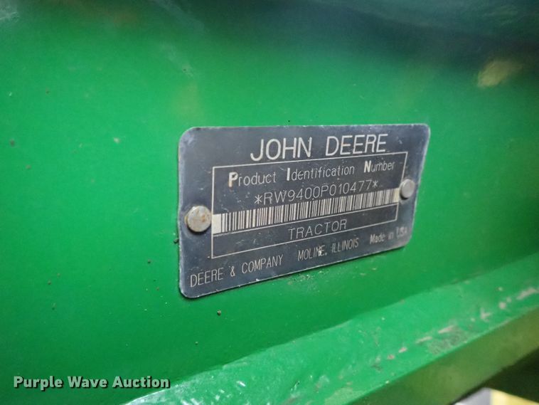 image for item DC3487 1998 John Deere 9400 4WD tractor