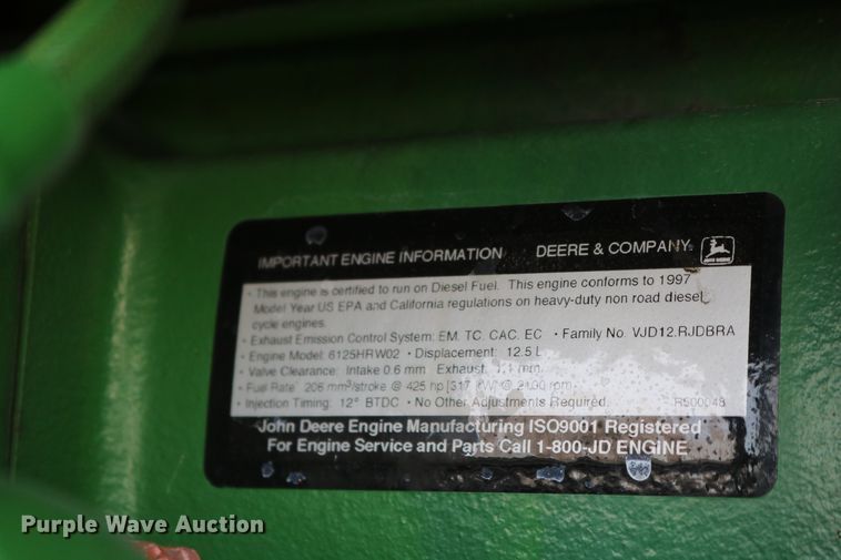 image for item DD6057 1997 John Deere 9400 4WD tractor