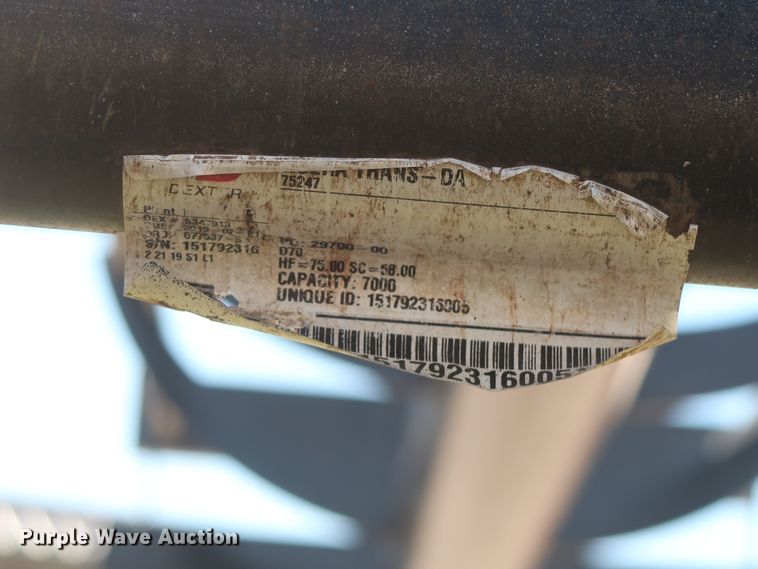 image for item DH0762 2019 May hay bale trailer