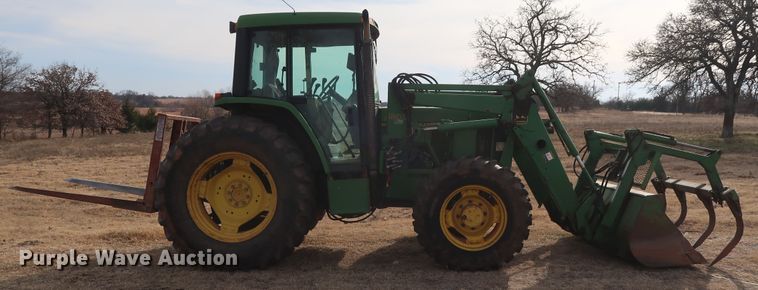 image for item DH0784 1995 John Deere 6400 MFWD tractor