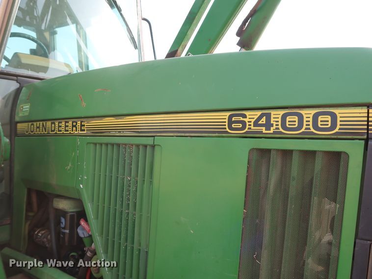 image for item DH0784 1995 John Deere 6400 MFWD tractor