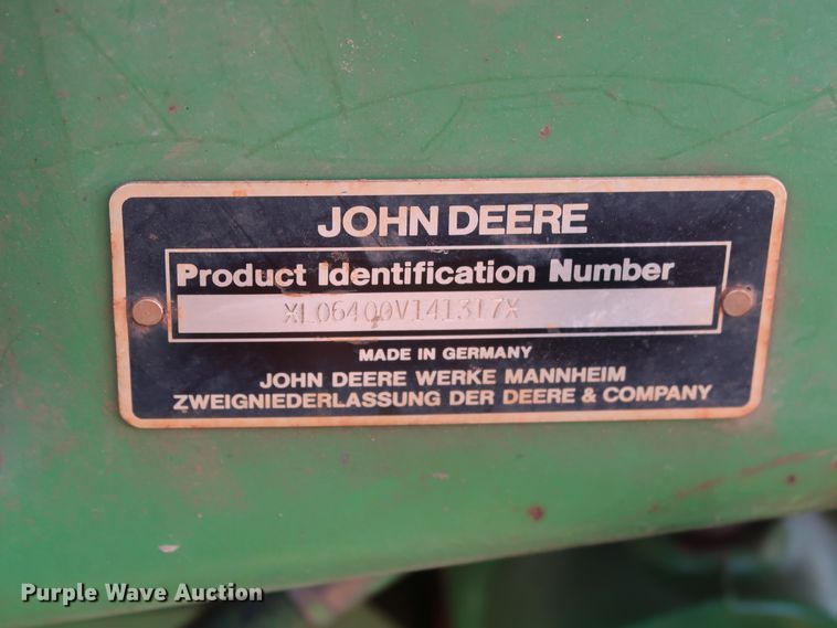 image for item DH0784 1995 John Deere 6400 MFWD tractor