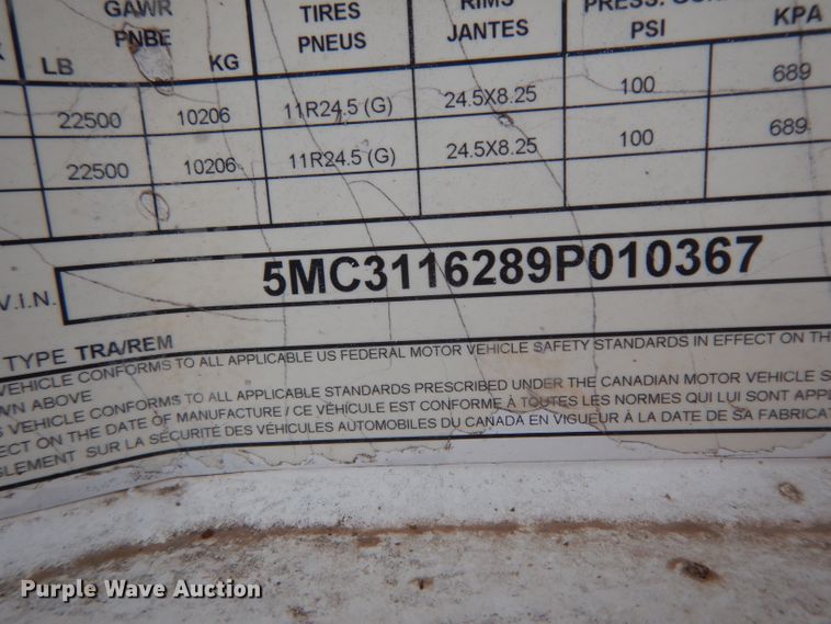 image for item DH2254 2008 Manac TSH40 double hopper bottom trailer