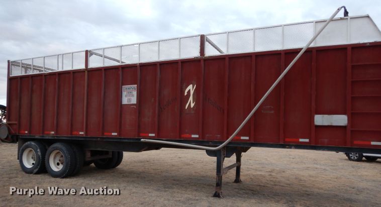 image for item DH2255 2007 Yellow X Trailers SJ9 silage trailer