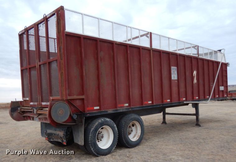 image for item DH2255 2007 Yellow X Trailers SJ9 silage trailer