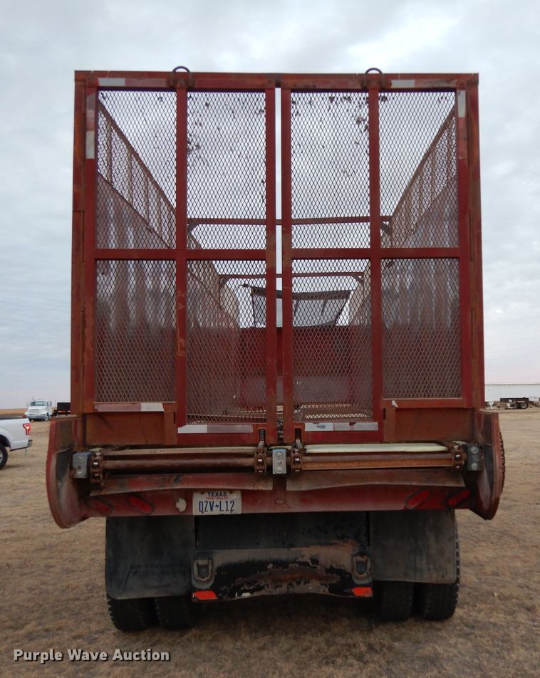 image for item DH2255 2007 Yellow X Trailers SJ9 silage trailer