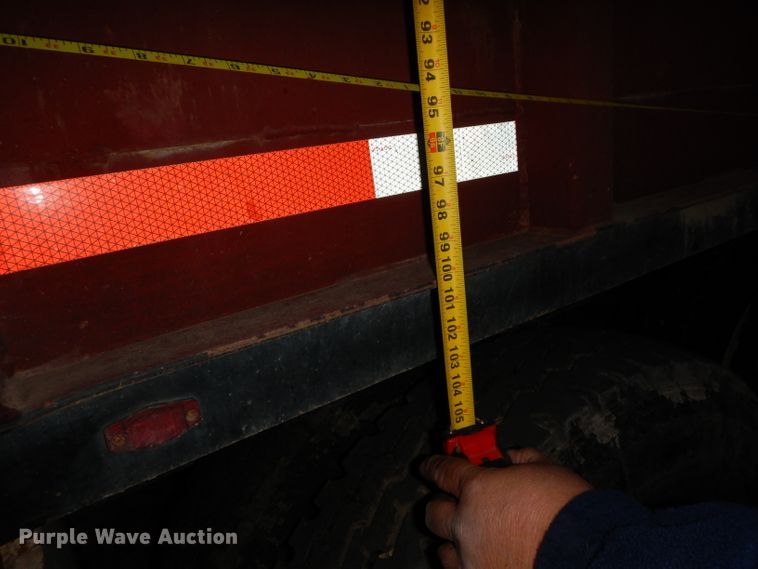 image for item DH2255 2007 Yellow X Trailers SJ9 silage trailer