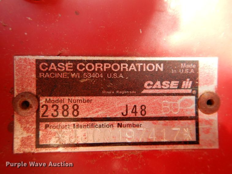 image for item DH4278 1998 Case IH 2388 RWA combine