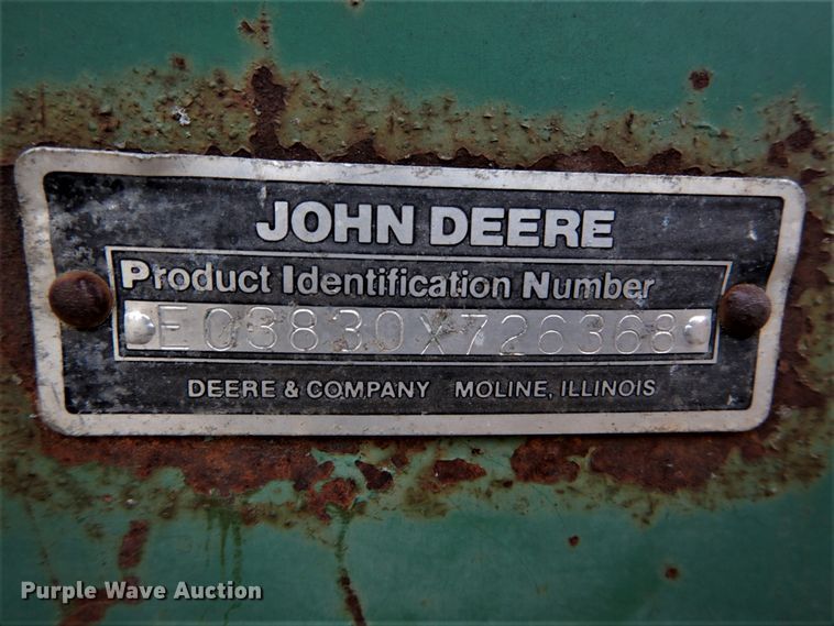image for item DH5003 1986 John Deere 3830 windrower