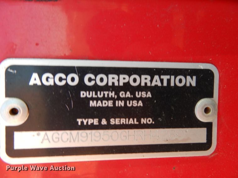 image for item DI0768 2017 Massey-Ferguson WR9860 windrower