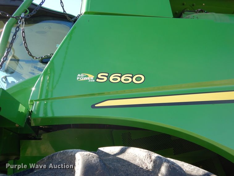 image for item EK9118 2012 John Deere S660 RWA combine