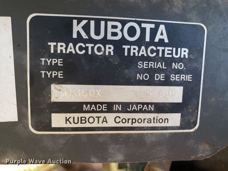 image for item EZ9019 2015 Kubota M135GX MFWD tractor