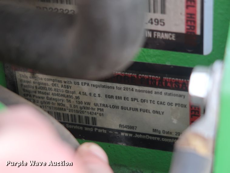 image for item GD9937 2014 John Deere 6125M MFWD tractor