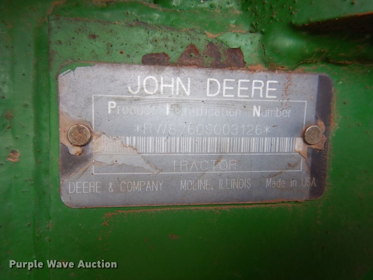 image for item GF9846 1990 John Deere 8760 4WD tractor